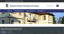 Desktop Screenshot of comune.sanfrancescoalcampo.to.it